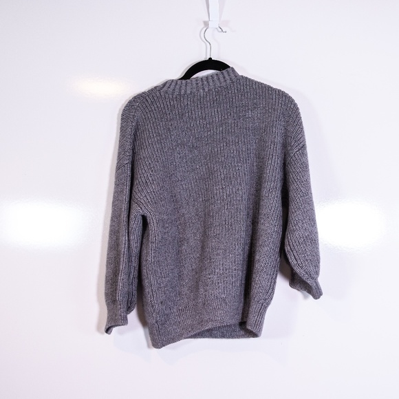 3.1 Phillip Lim Wool Mohair Blend Knit Stretch Crew Neck Boxy Pullover Sweater - Picture 4 of 4